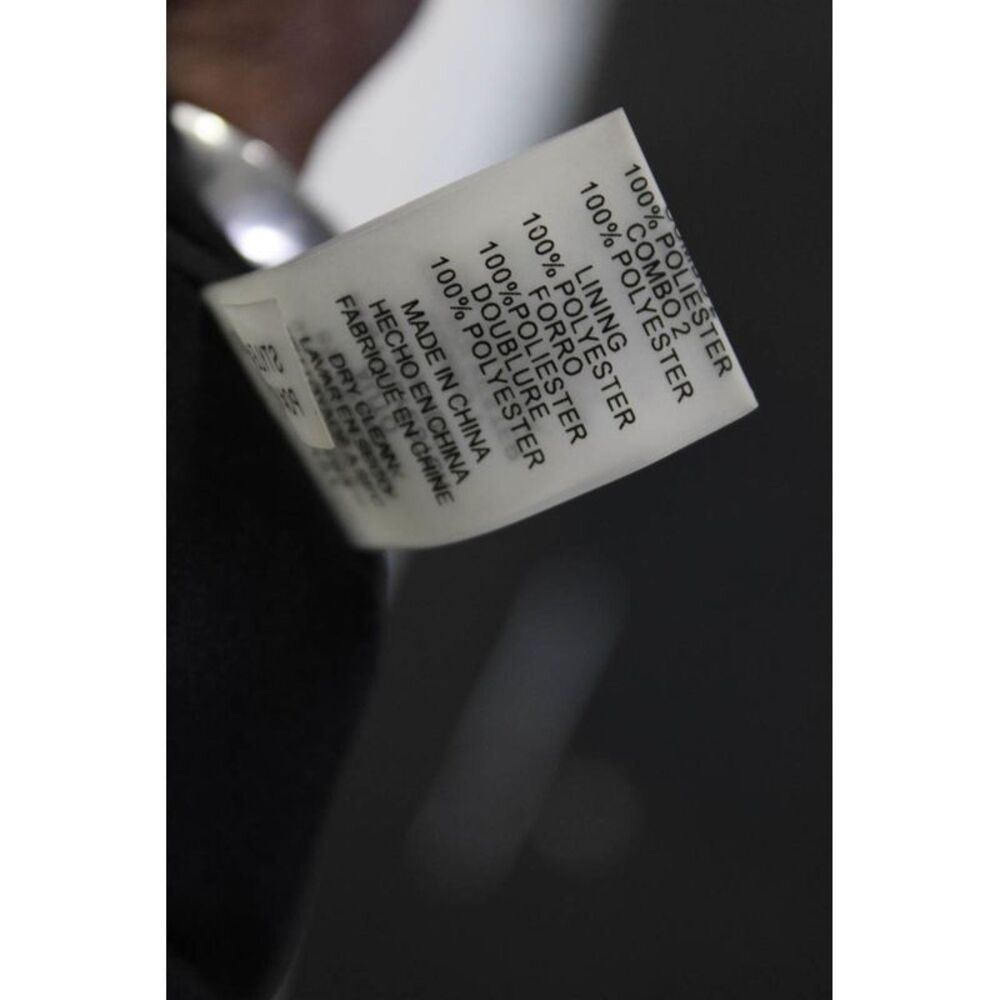 Vince Camuto Women's Round Sheer Neck A-Line Midi Dress Black Size 10 - Picture 7 of 7